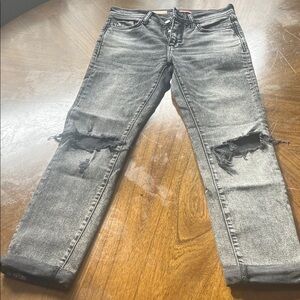 Pilcro Gray Boyfriend Jeans